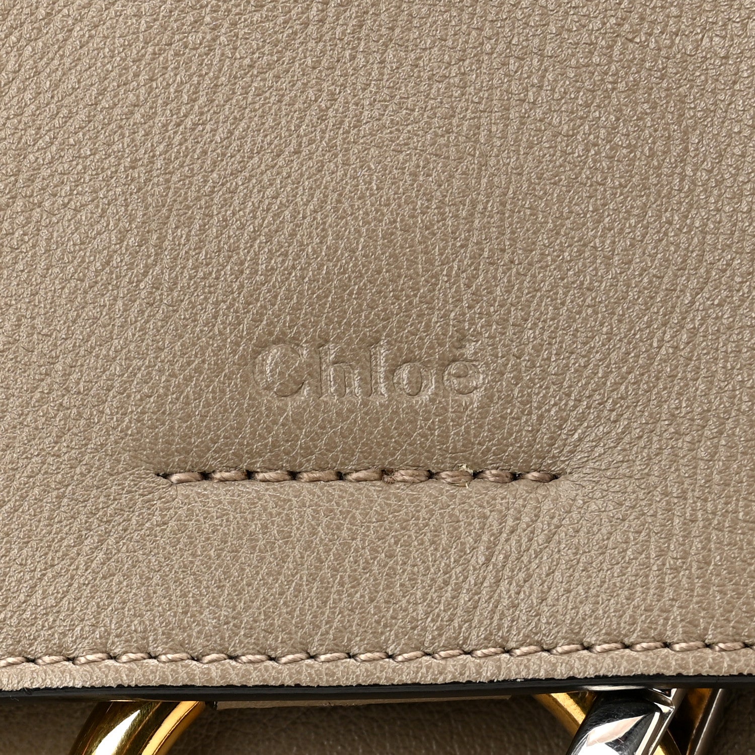 Chloe Calfskin Mini Faye Day Shoulder Bag Motty Grey 12 of 13