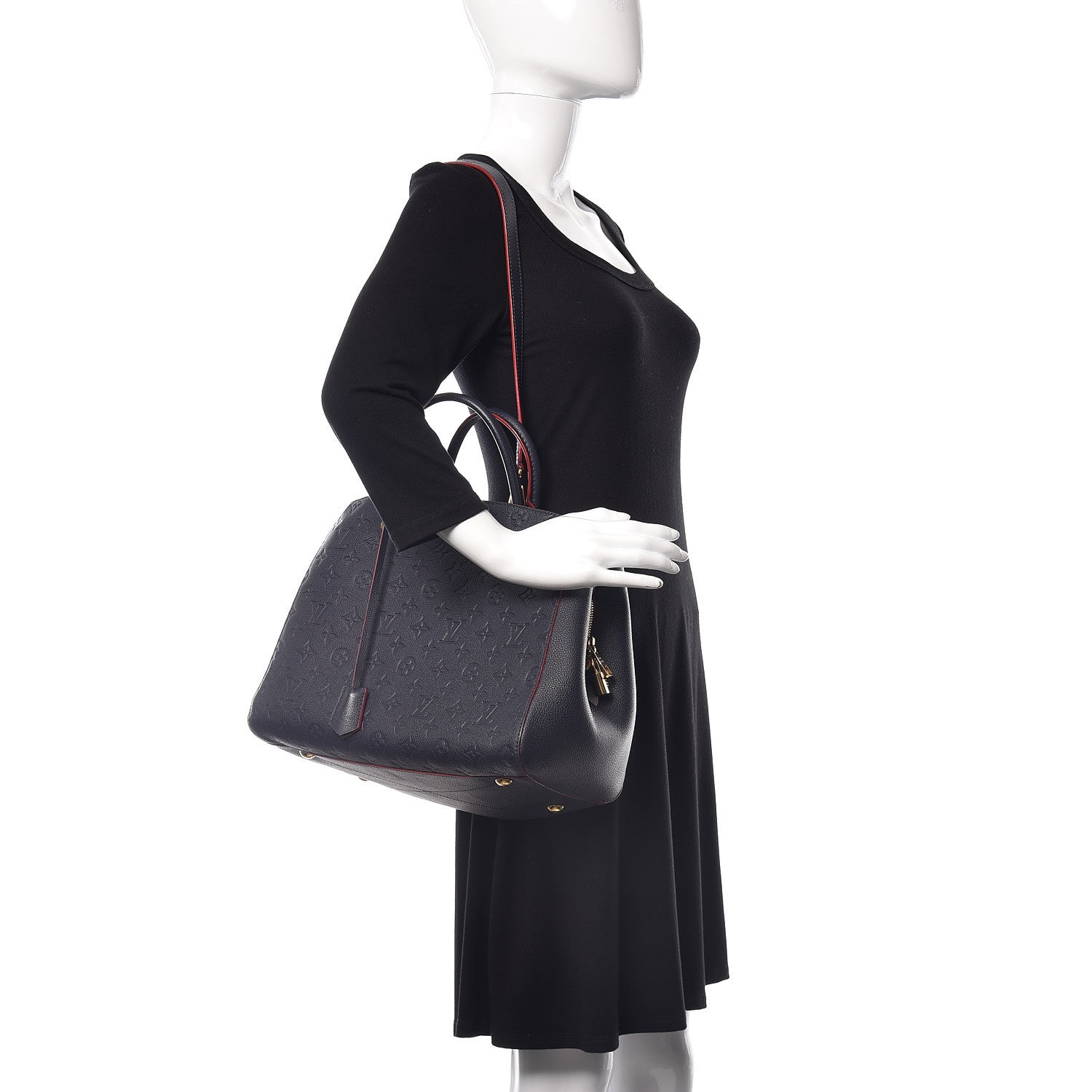 Louis Vuitton Empreinte Montaigne GM Marine Rouge 2 of 13