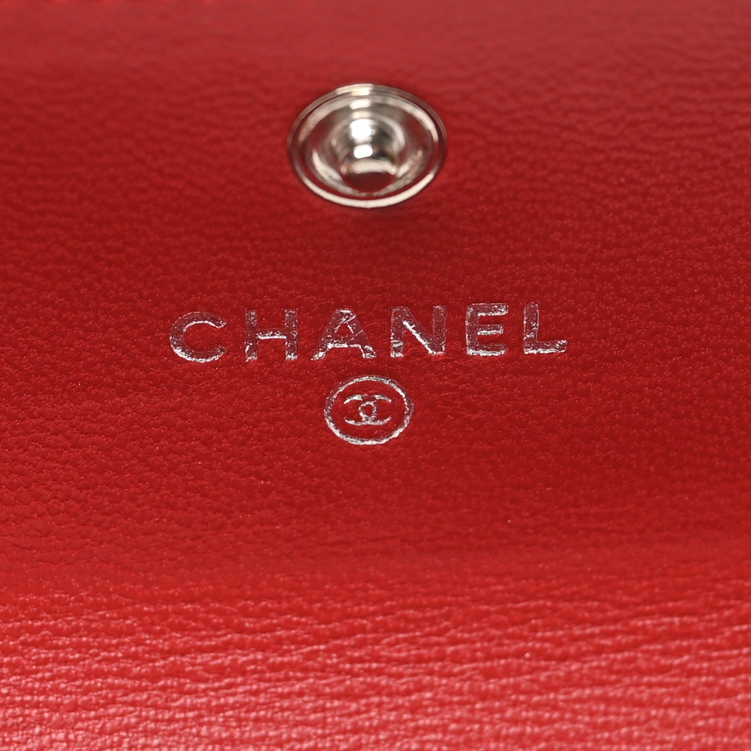 Chanel Lambskin Quilted Flap Card Holder Red 6 of 12