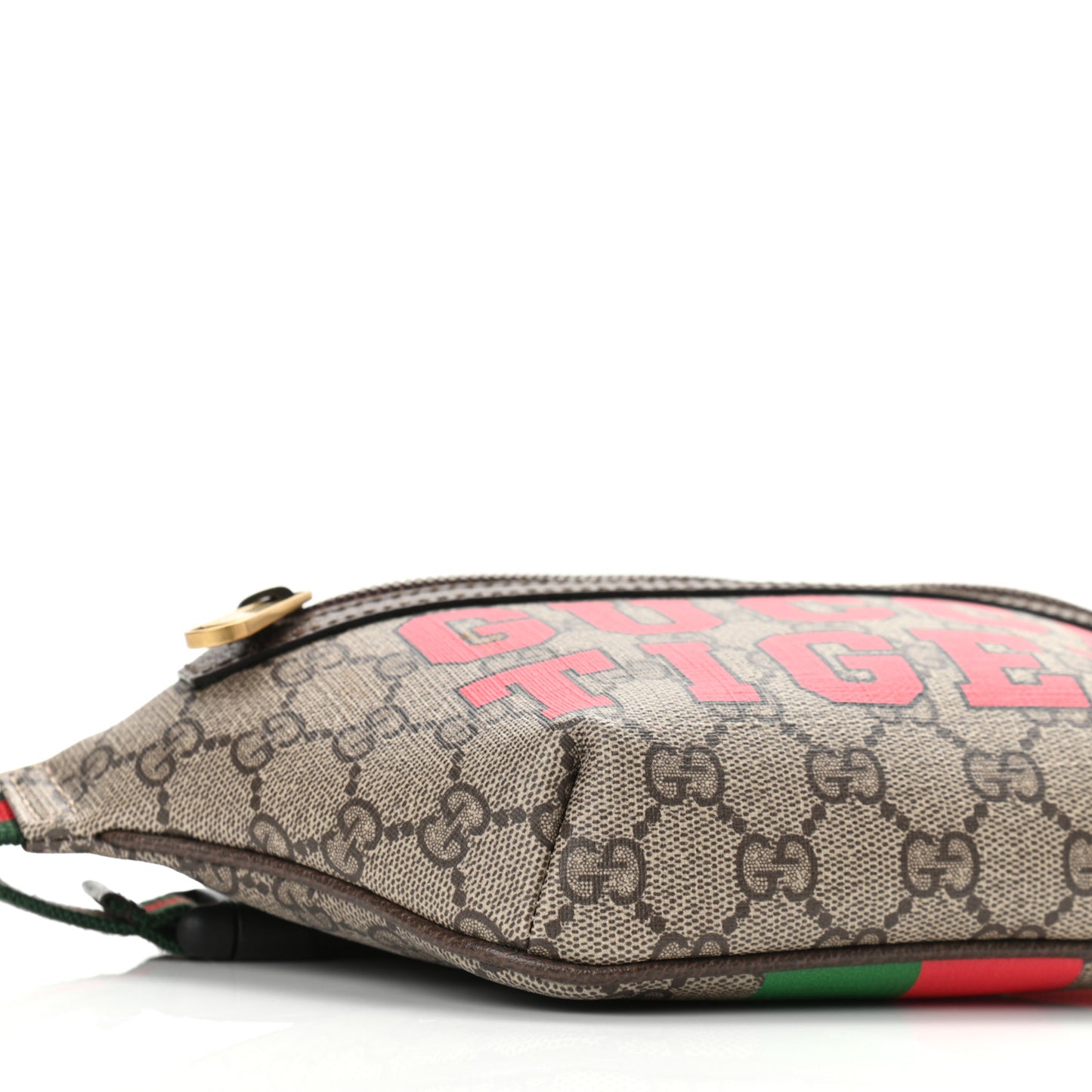 GG Supreme Monogram Textured Dollar Calfskin Gucci Tiger Belt Bag Beige Ebony Lobster Red New Shamarock New Acero