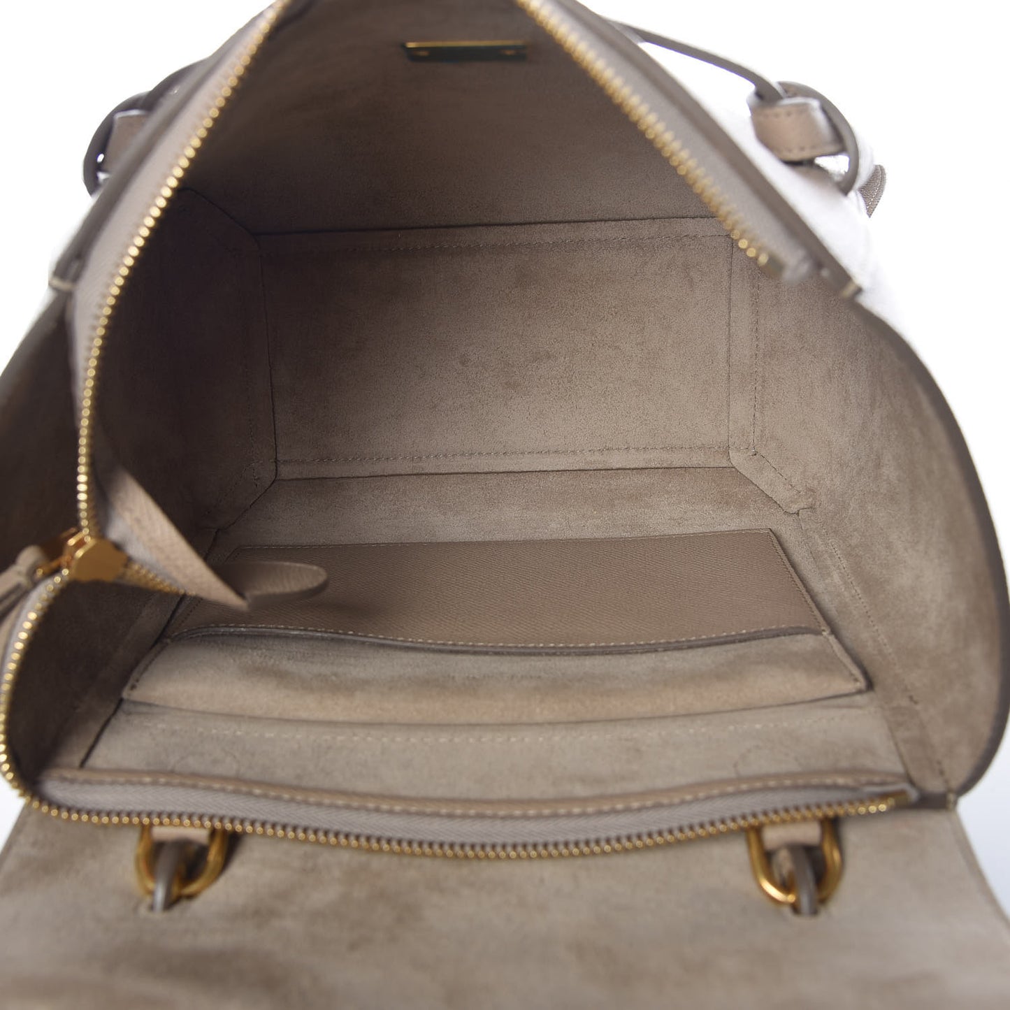 Grained Calfskin Micro Belt Bag Light Taupe