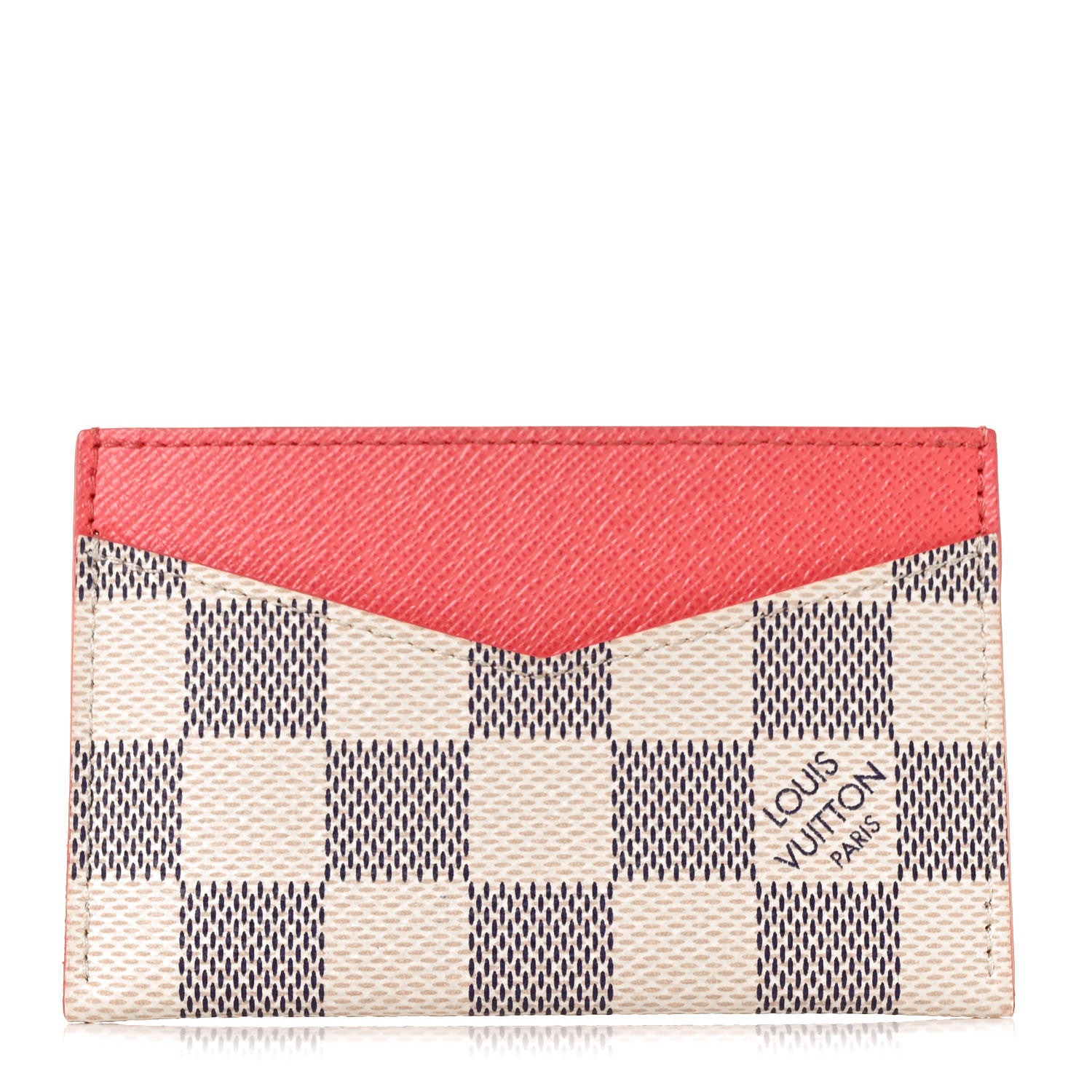 Louis Vuitton Damier Azur Daily Card Holder Rose Papaye 1 of 8