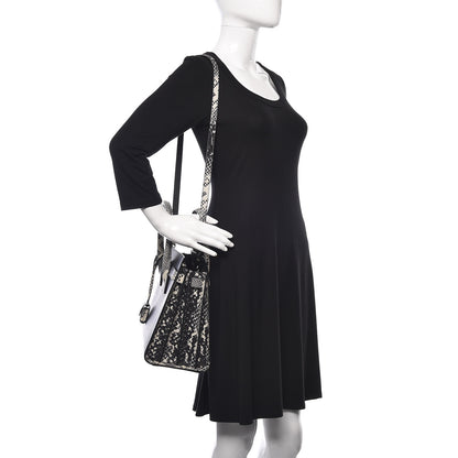 Saint Laurent Grained Calfskin Embossed Python Small Sac De Jour Black 2 of 10