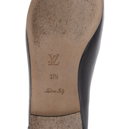 Louis Vuitton Lambskin Capucines Flat Ballerinas 37.5 Black 7 of 9
