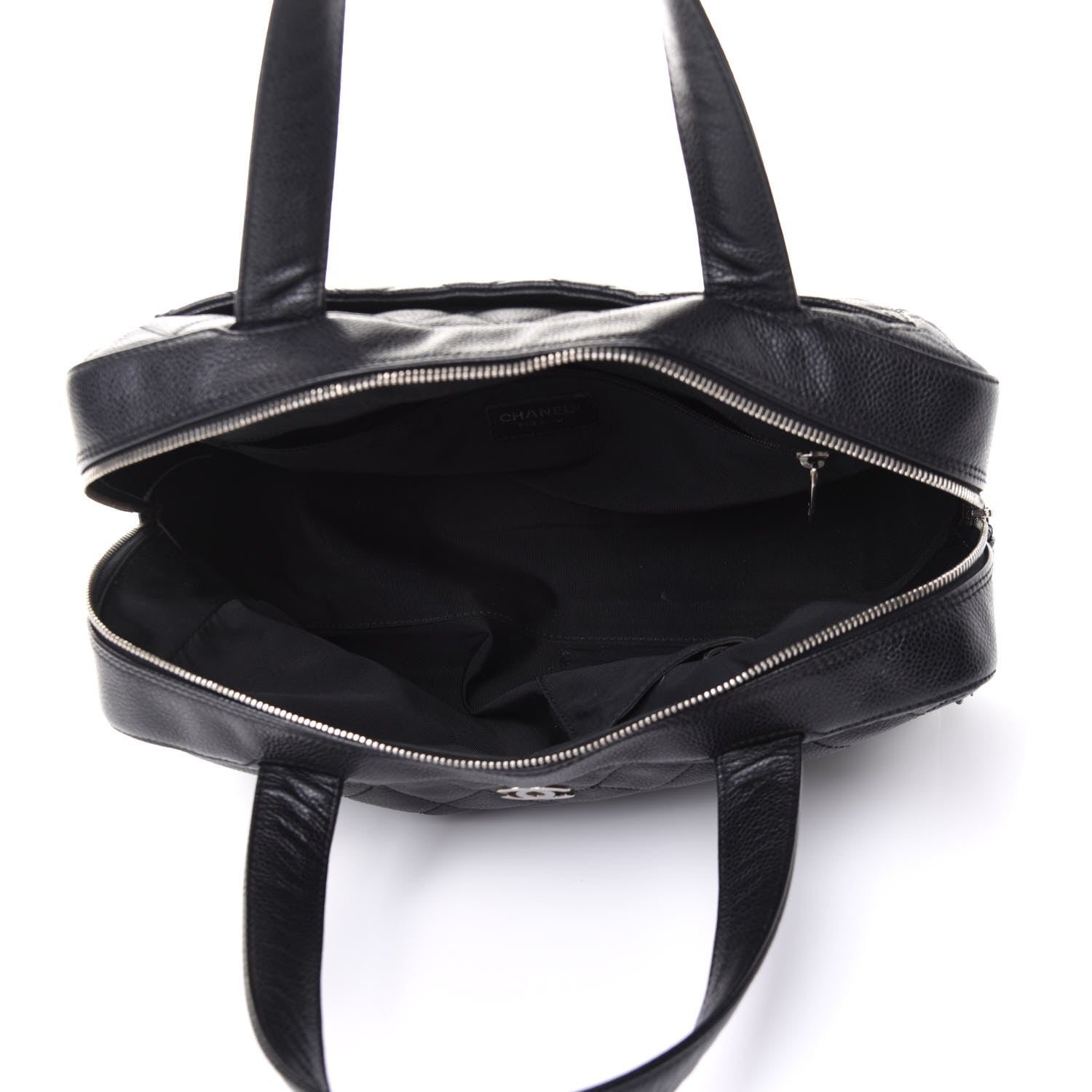 Chanel Caviar Quilted Bowler Black 4 of 9
