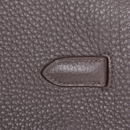 Hermes Togo Horeshoe Birkin 35 Etain Gris Perle 32 of 37