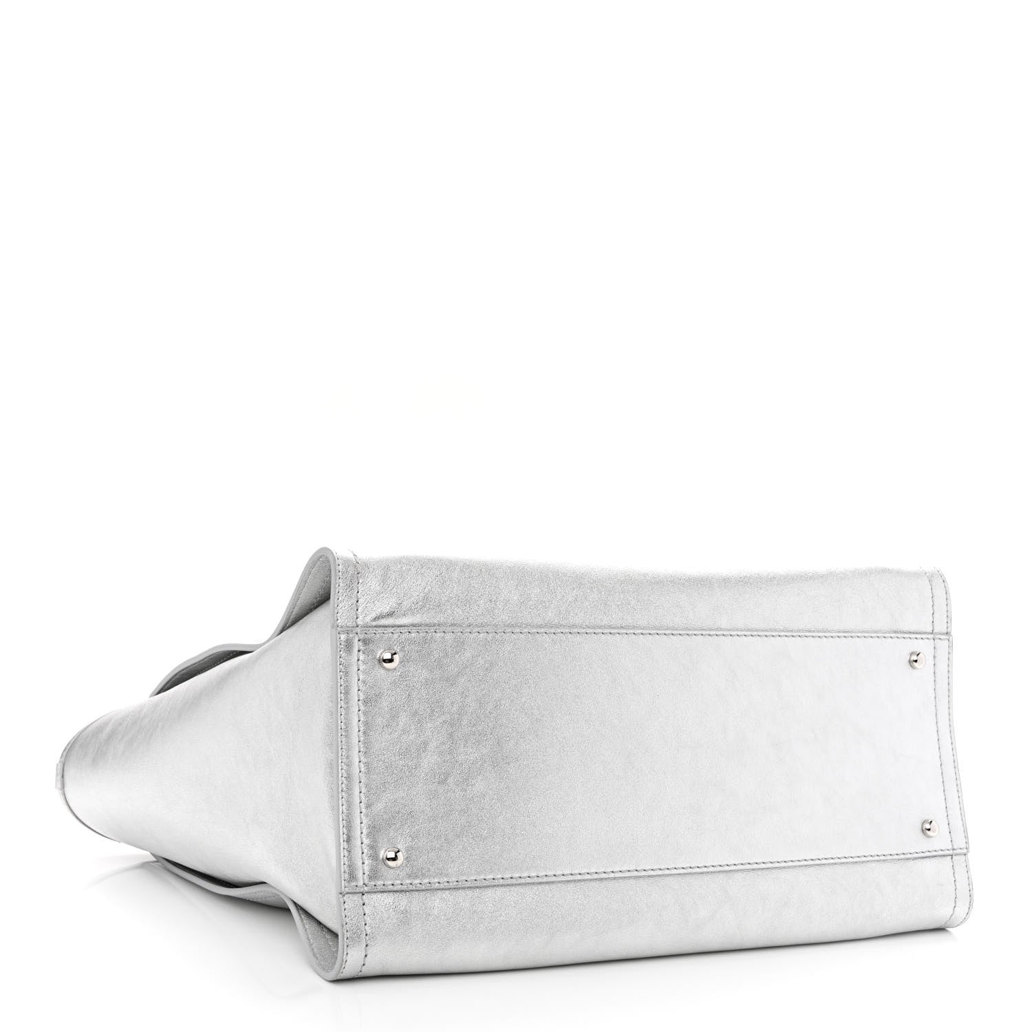 Chanel Metallic Calfskin Medium Deauville Tote Silver 5 of 13