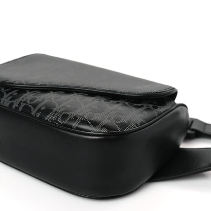 Christian Dior Galaxy Calfskin Oblique World Tour Saddle Belt Bag Black 8 of 8