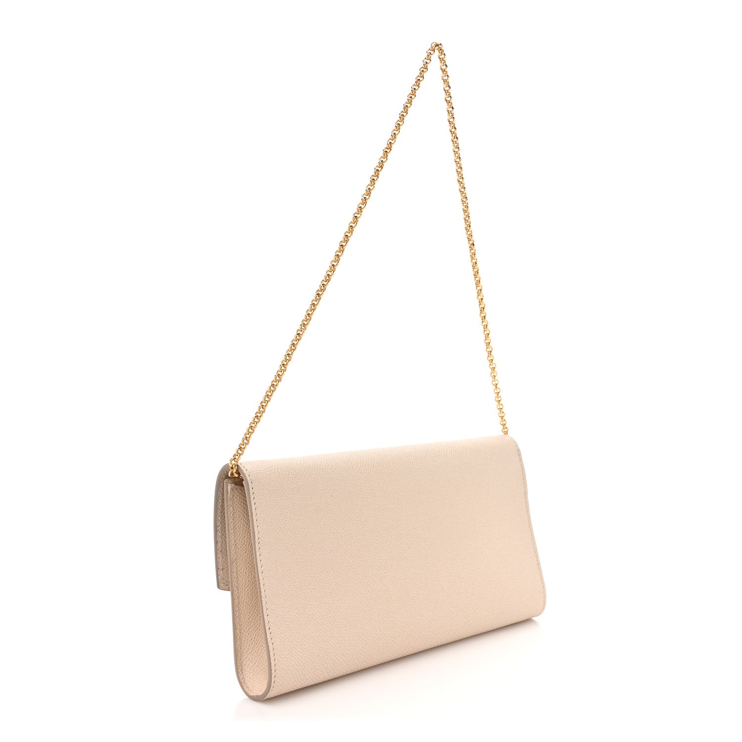 Salvatore Ferragamo Hammered Calfskin Mini Gancini Icona Bag Beige 2 of 12
