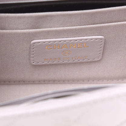 Chanel Lambskin Quilted Mini Trendy CC Clutch With Chain Lilas Lilac 5 of 9