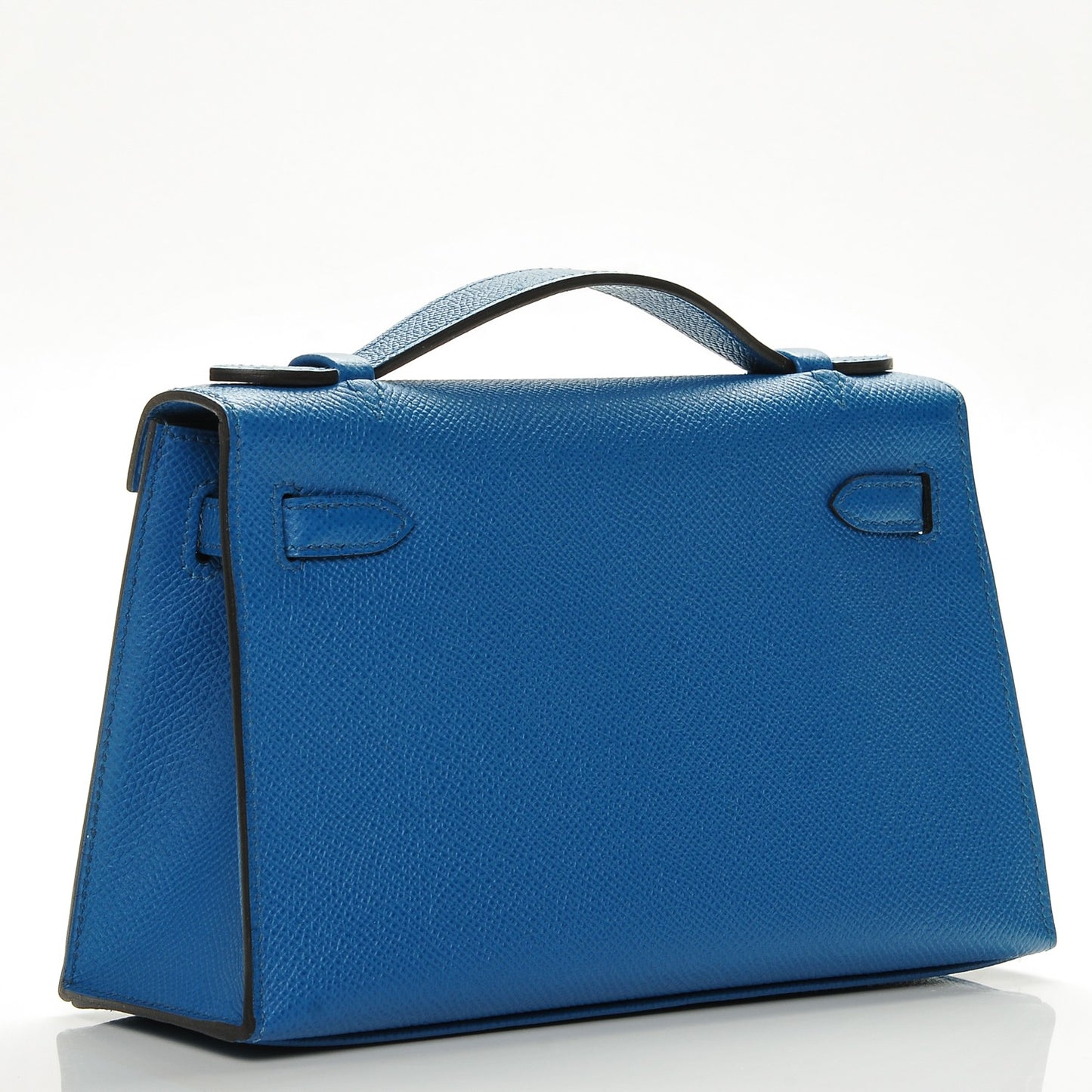 Epsom Kelly Pochette Clutch Bleu Izmir