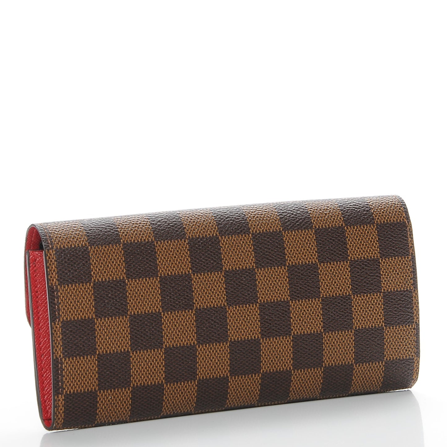 Damier Ebene Emilie Wallet Red