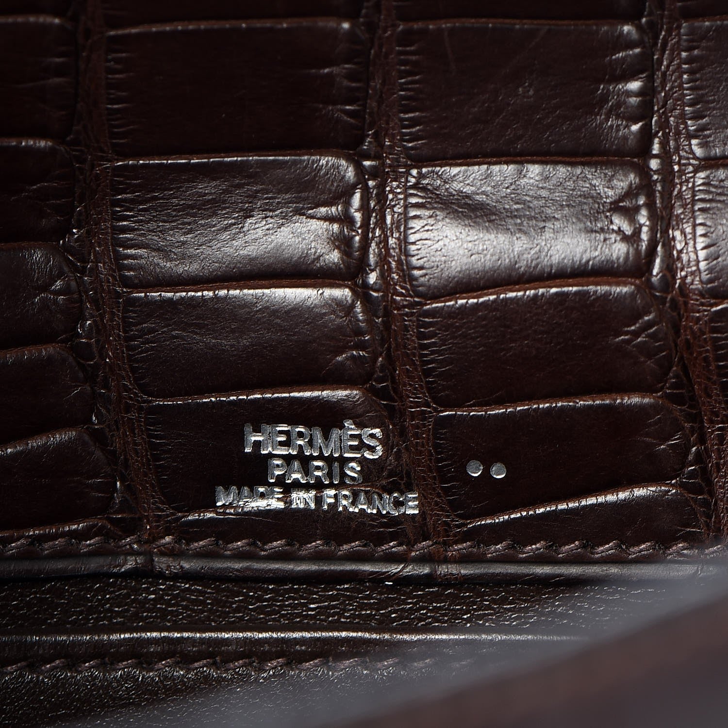Hermes Matte Niloticus Crocodile Kelly Pochette Havane 12 of 23