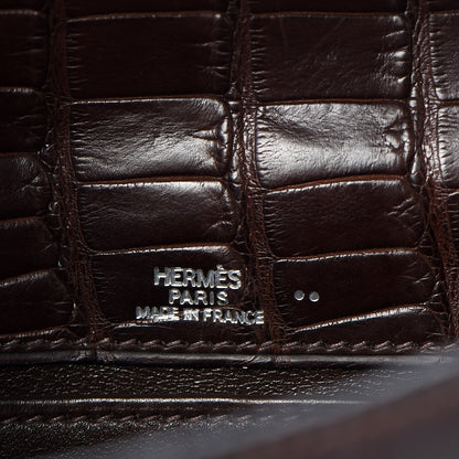 Hermes Matte Niloticus Crocodile Kelly Pochette Havane 12 of 23