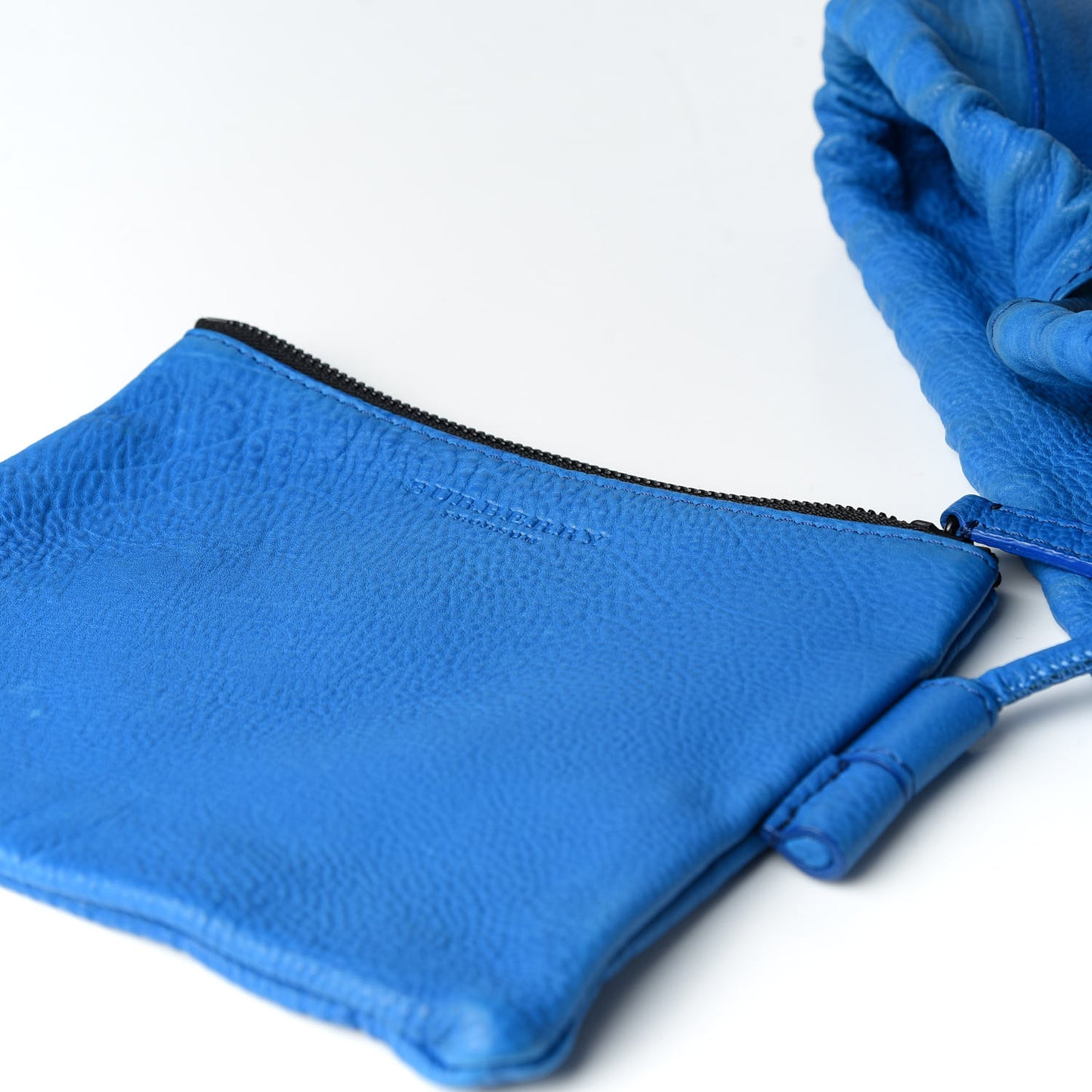 Prorsum Calfskin Drawstring Baby Duffle Vibrant Blue