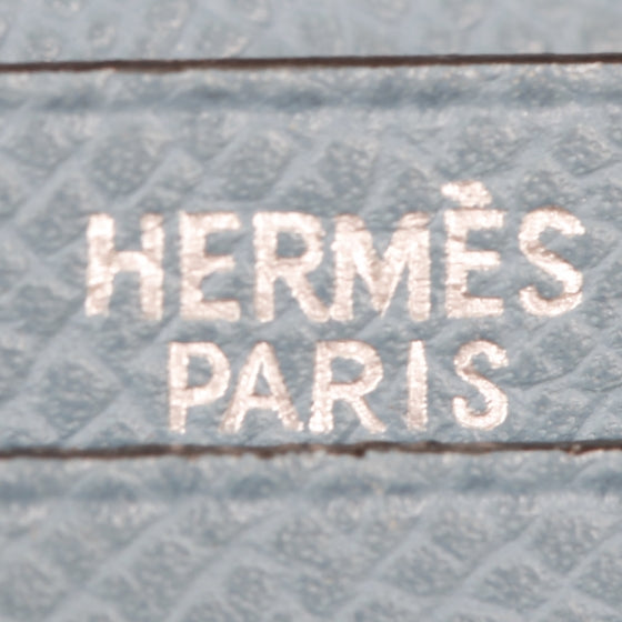 Hermes Epsom Leather Bearn Wallet Blue Jean 11 of 12