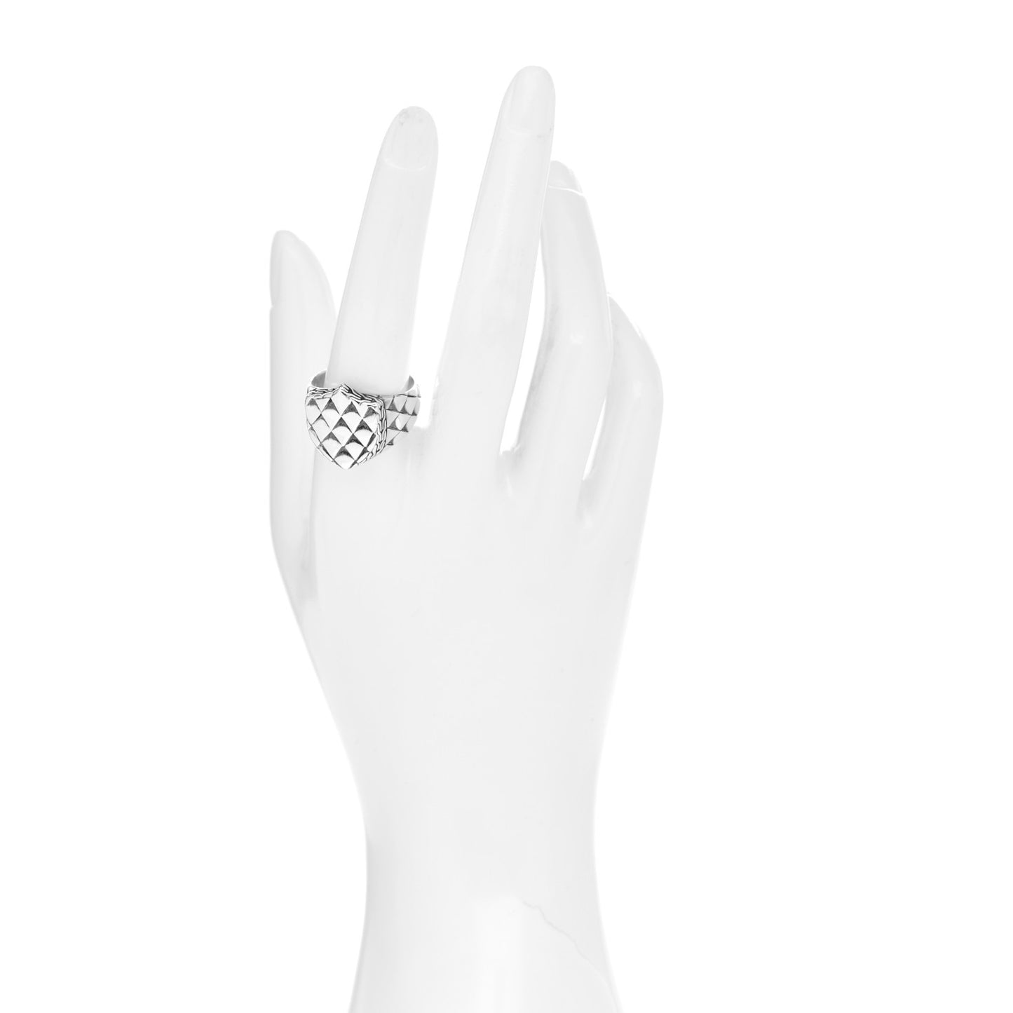 Sterling Silver Naga Shield Signet Ring 62 10