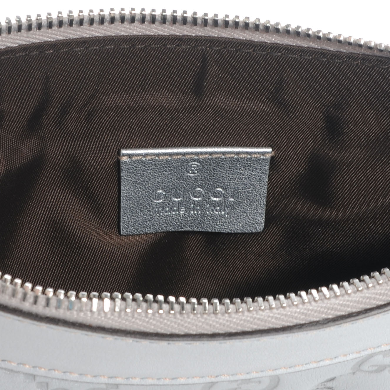 Guccissima New Britt Wristlet Silver