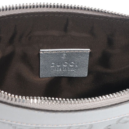 Gucci Guccissima New Britt Wristlet Silver 6 of 8