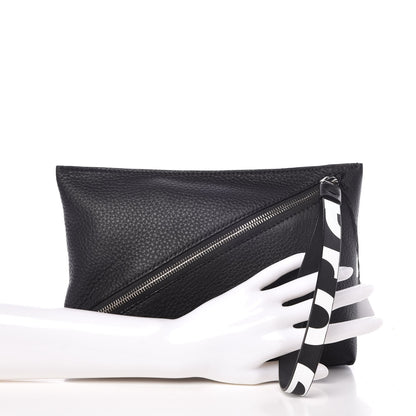 Proenza Schouler Pebble Calfskin Zip Pouch Black 2 of 8