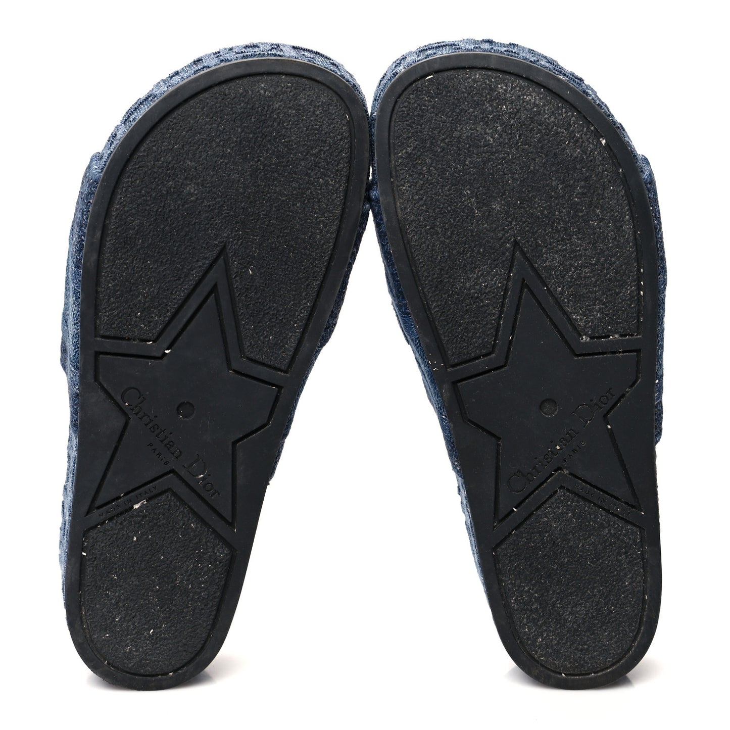 Oblique Denim D-Way Platform Sandal 36 Blue