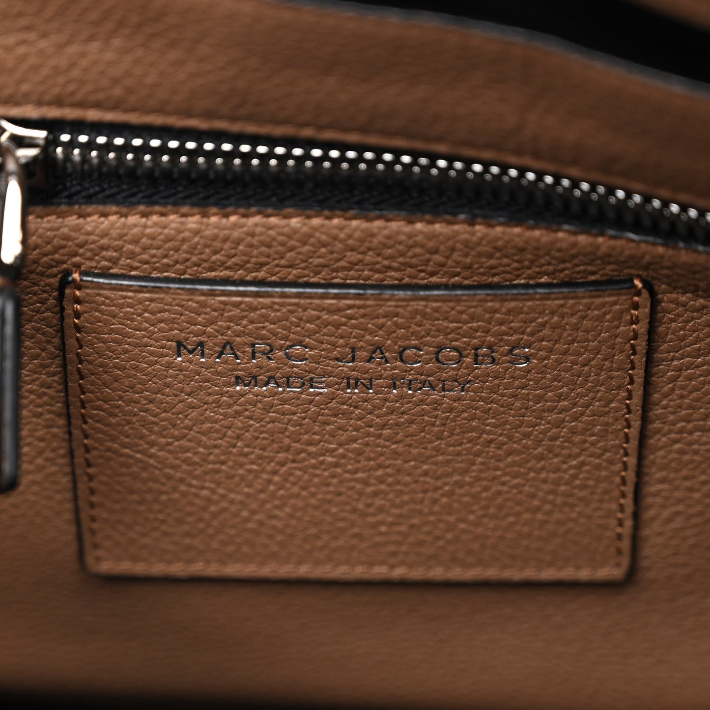 Textured Calfskin Small Incognito Satchel Tan