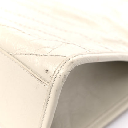 Saint Laurent Crinkled Calfskin Matelasse Monogram Medium Niki Shopper Tote Crema Soft 11 of 17