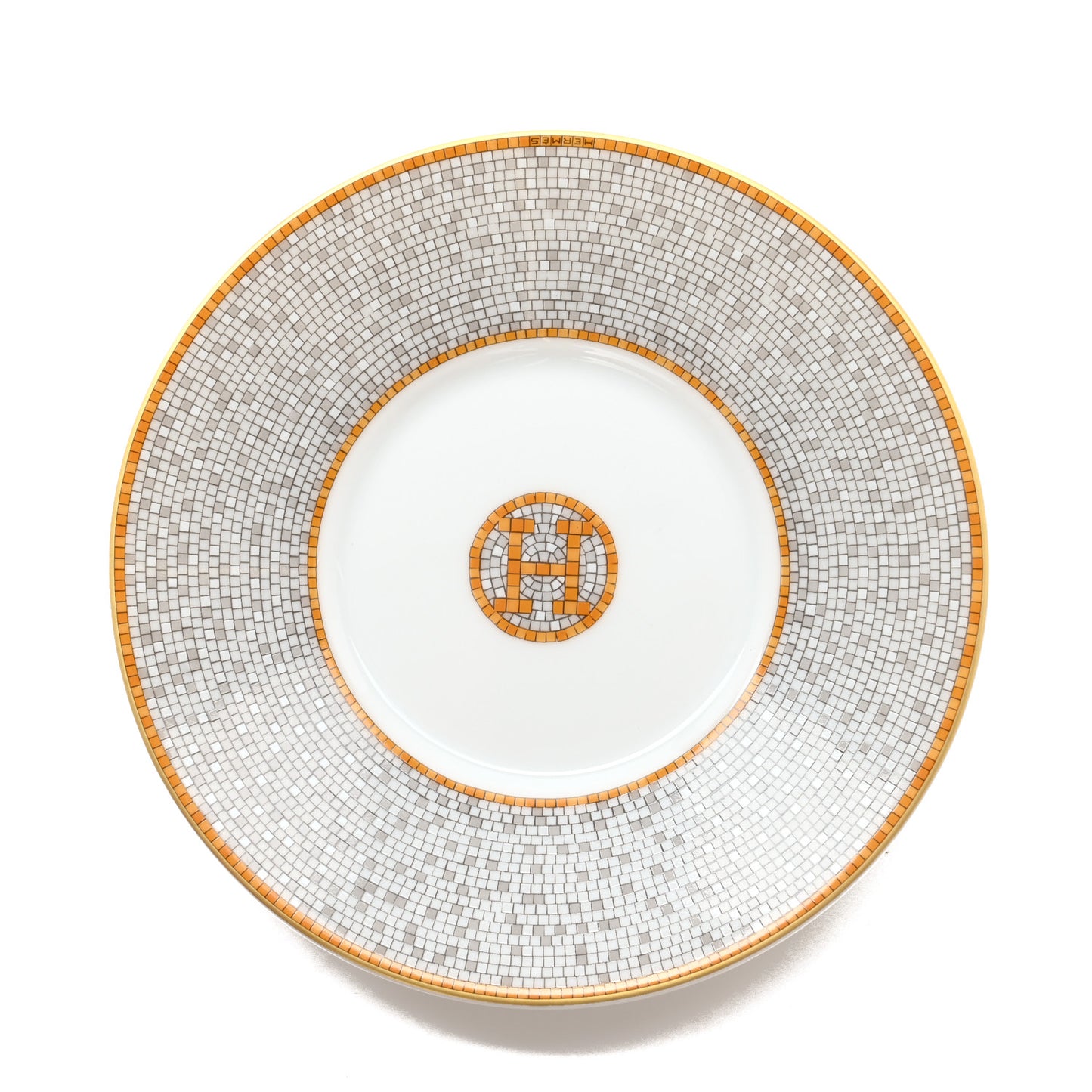 Porcelain Mosaique Au 24 Gold Tea Cup And Saucer Set Of 2