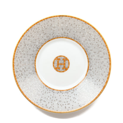 Hermes Porcelain Mosaique Au 24 Gold Tea Cup And Saucer Set Of 2 9 of 12