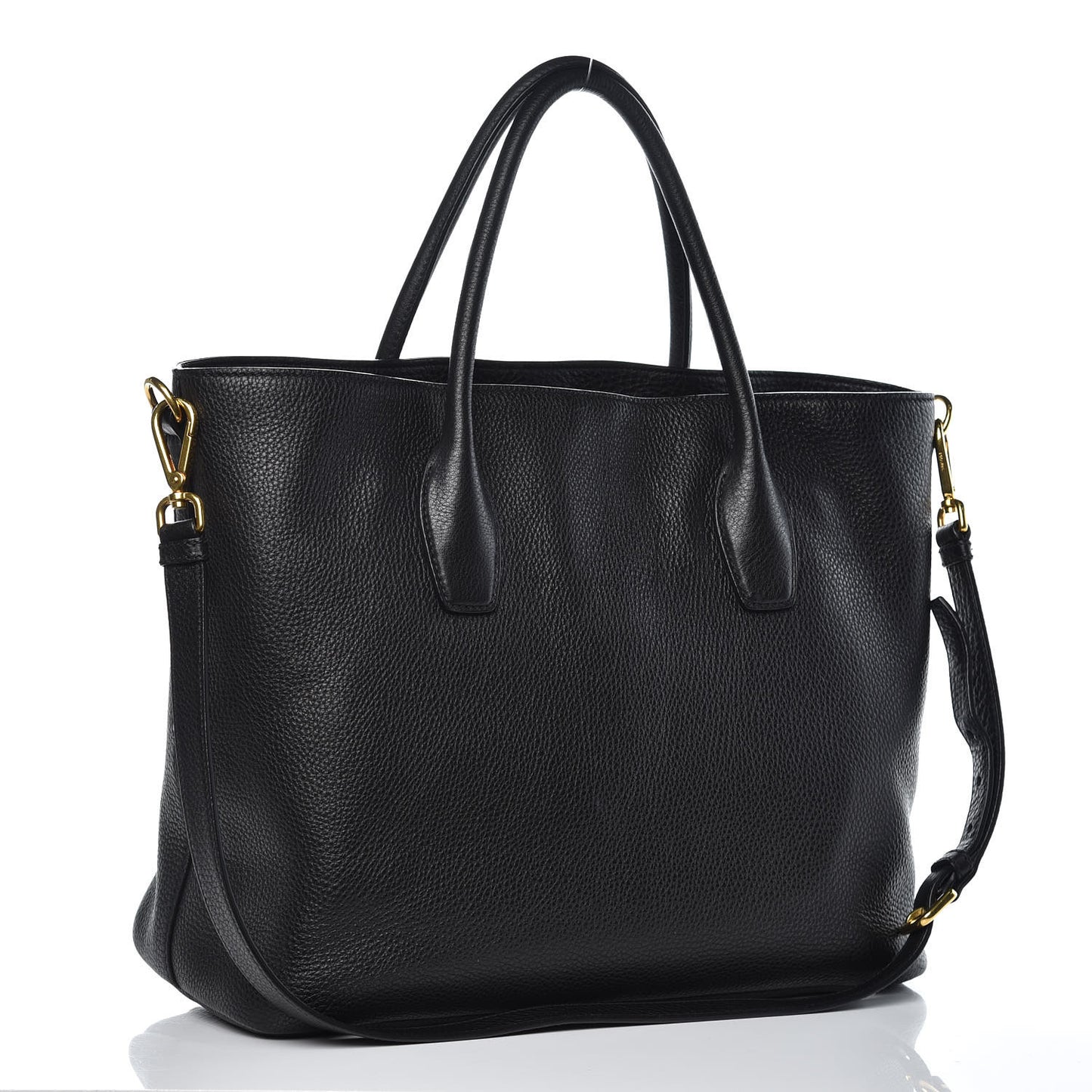 Vitello Daino Tote Black