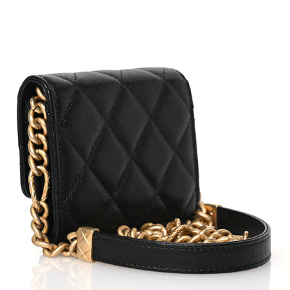 Chanel Caviar Quilted Mini Bracelet On Chain Wallet On Chain WOC Black 3 of 14
