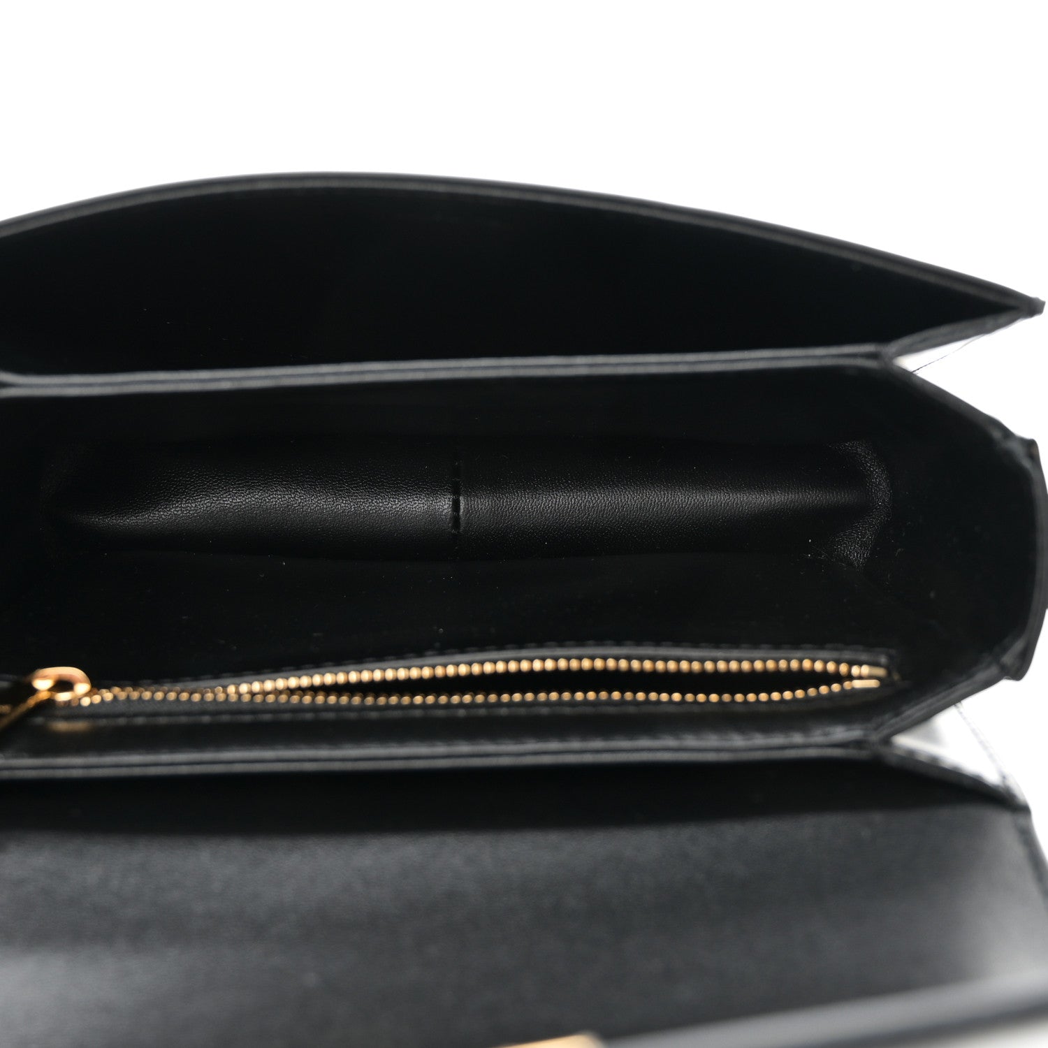 Celine Shiny Calfskin Teen Triomphe Black 4 of 9