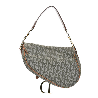 Christian Dior Monogram Saddle Bag Green 3 of 11