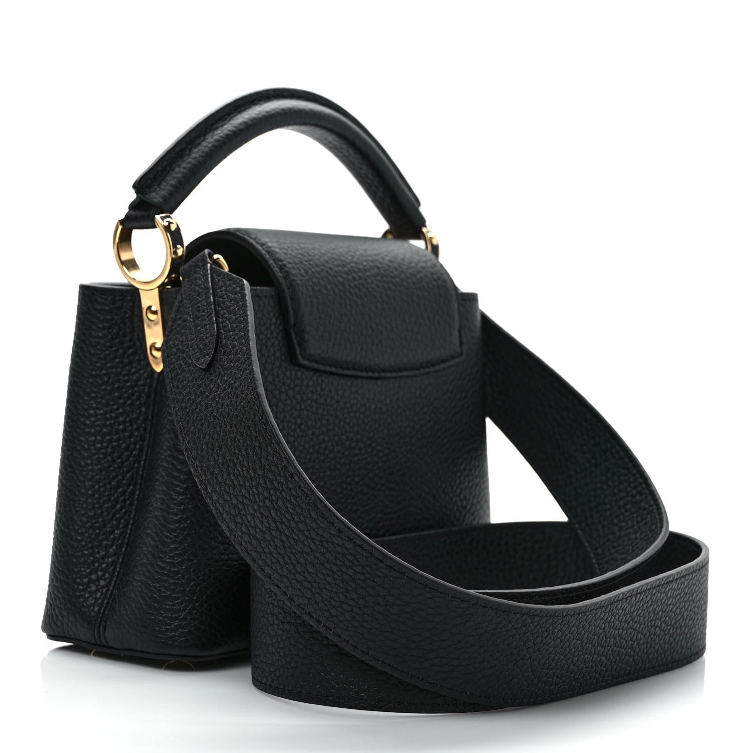 Louis Vuitton Taurillon Mini Capucines Black 3 of 8