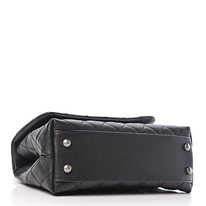 Chanel Caviar Lizard Quilted Mini Coco Handle Flap Black 4 of 9