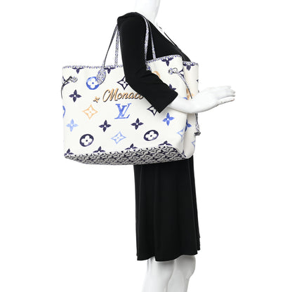 Louis Vuitton Monogram Canvas By The Pool Monaco 2.0 Neverfull GM Set Blue 2 of 11