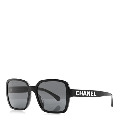 Chanel Acetate Square Sunglasses 5408-A Black 1 of 6