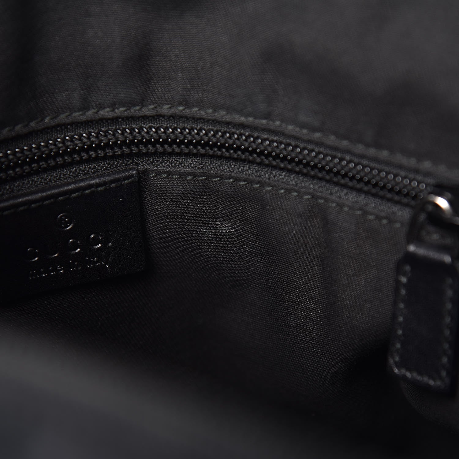 Gucci Monogram Calfskin Perforated Medium Flat Messenger Bag Black 10 of 17