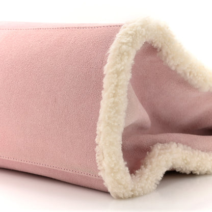 Telfar X UGG Suede Shearling Large Shopping Bag Pink 8 of 10