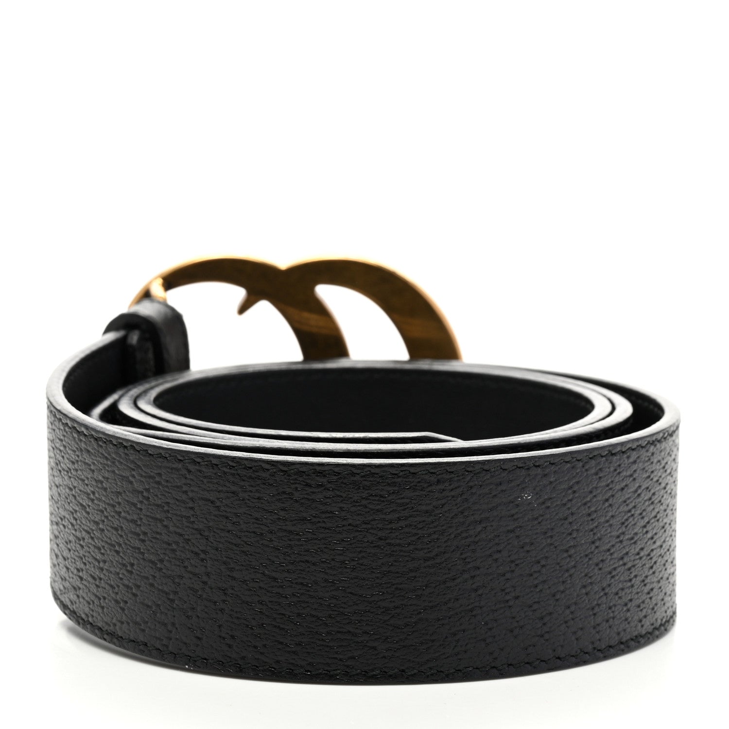 Gucci Textured Calfskin Double G 40mm Belt 95 38 Black 2 of 8