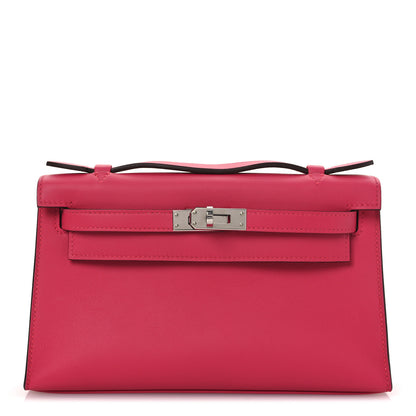 Hermes Swift Kelly Pochette Clutch Rose Extreme 1 of 12