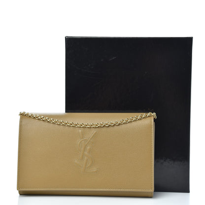 Saint Laurent Calfskin Belle de Jour Chain Clutch Beige 11 of 11