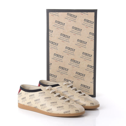Gucci Calfskin Stamp Print Mens Falacer Sneakers 7 Soy 9 of 11