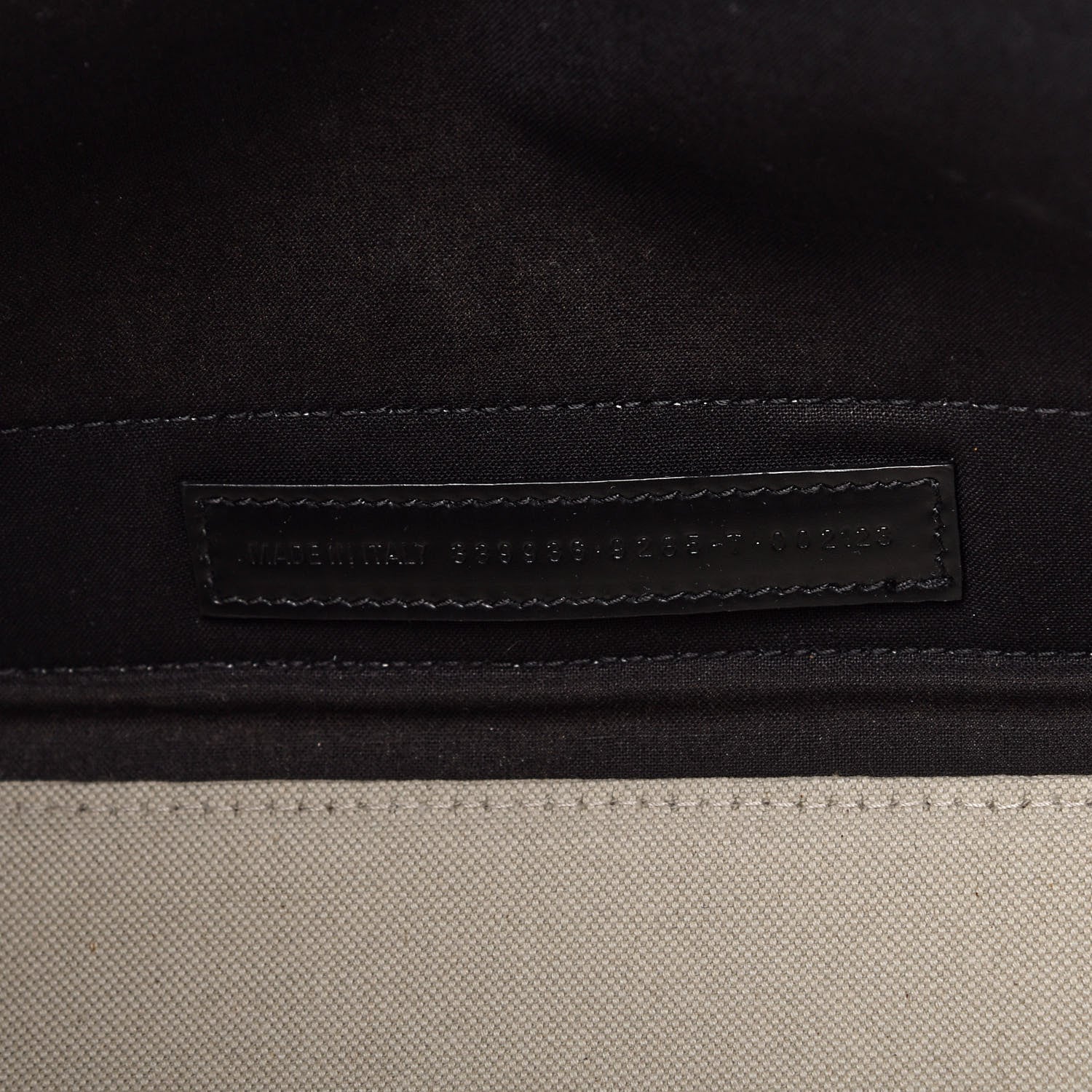 Balenciaga Cotton Canvas Calfskin M Navy Cabas Grey 7 of 13