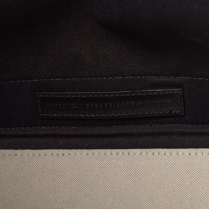 Balenciaga Cotton Canvas Calfskin M Navy Cabas Grey 7 of 13