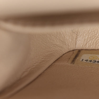 Chanel Caviar Quilted Medium Double Flap Beige 9 of 9