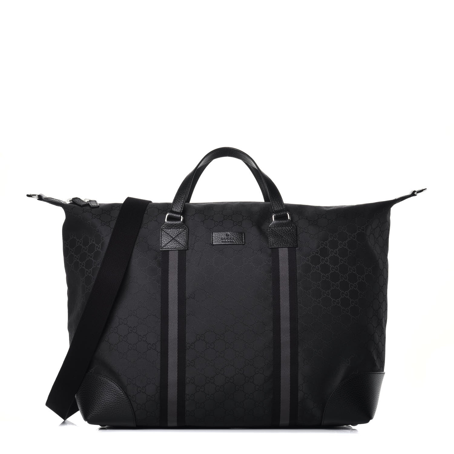 Gucci Nylon Monogram XL Duffle Bag Black 1 of 9