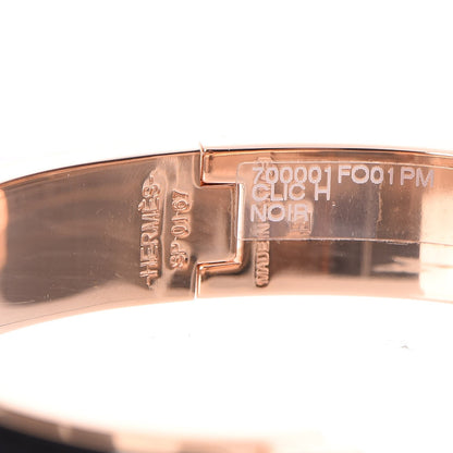 Hermes Enamel Narrow Clic Clac H Bracelet PM Black 6 of 6
