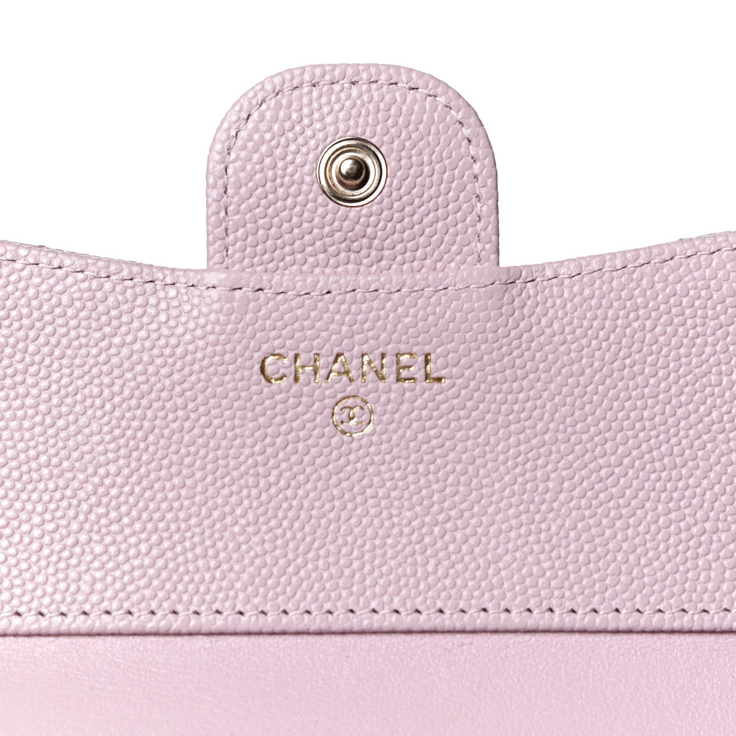 Chanel Caviar Quilted Compact Flap Wallet Light Pink 6 of 10