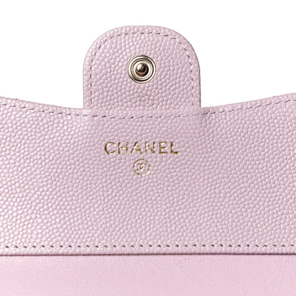 Chanel Caviar Quilted Compact Flap Wallet Light Pink 6 of 10